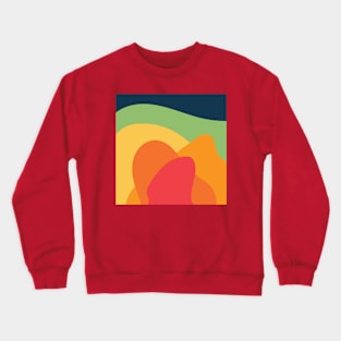 Sweet Rainbow Candy Vector Abstract Pattern Crewneck Sweatshirt